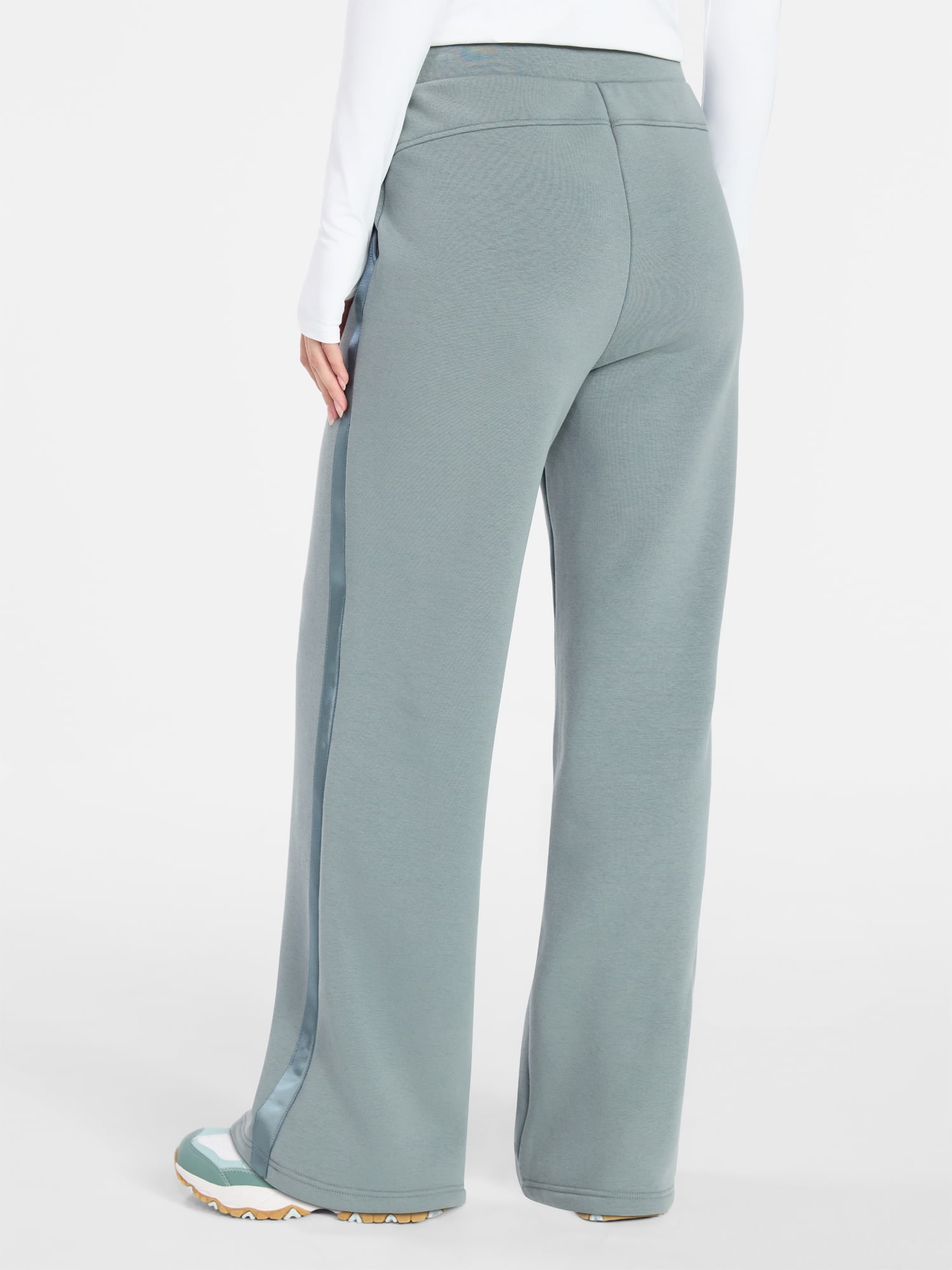 Avia Women's and Women's Plus Fleece Sweatpants with Satin Trim, Sizes XS-4X