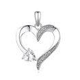 thumbnail image 2 of Collar de plata S925 Yashi Colgante en forma de corazón Mujer, 2 of 3