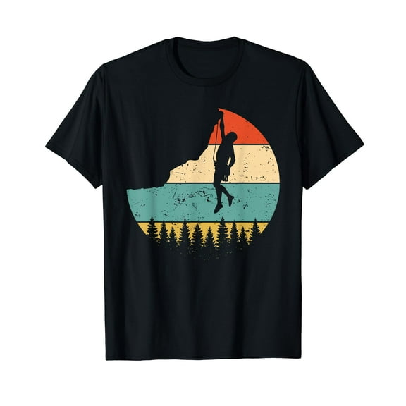 Vintage Rock Climbing -Mountain Climber T-Shirt
