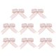 thumbnail image 1 of KAKOWELY 8 piezas de yute con forma de lazo, decoración hecha a mano, hermosos accesorios de ropa, flores para bodas, fiestas, manualidades DIY., 1 of 4