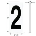 thumbnail image 3 of Progress Lighting Broadway Collection, 10 Lights, Address Numbers, White, Polycarbonate, Backplate 2.25" x 5", 3 of 3