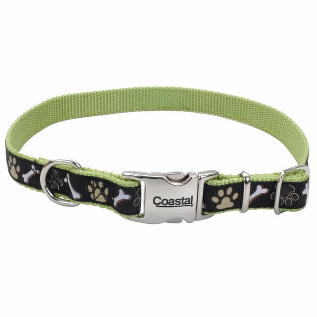 Collar para Perro Ajustable con Hebilla Metálica de Cinta Costera 1.6x30-46 cm