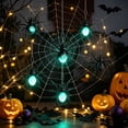 thumbnail image 4 of Gqtwoy Luminous Hanging Arachnid Ornament, Light-Up Arachnid Decor, Halloween Party Decoration, Realistic Spider Pendant, Durable Plastic Halloween Decor, Indoor and Outdoor Fearful Atmosphere, 4 of 6