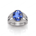 thumbnail image 3 of Shree Jewelrs Original Certified Natural Blue Sapphire (Neelam) Ring - 11.00 Ratti Certified Handcrafted Ring Jupiter Ring, PANCHDHATU Silver Plated Ring for Men and Women, 3 of 5