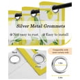 thumbnail image 5 of Yellow Lemon Black Out Curtains 84 Inch Long for Living Room, Summer Watercolor Fruits Leaf Blackout Curtain Shade Thermal Insulated Window Curtains Grommet Drapes 42"x84" 2 Panels, 5 of 8