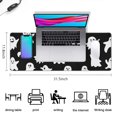 thumbnail image 5 of Long Mouse Pads for Desk,Black Halloween Ghosts Desk Mats on Top Of Desks, Desk Mouse Pad Extra Large with 3mm Non-Slip Base and Stitched Edge for Gaming,Office,Work,Home 31.5"x11.8", 5 of 6