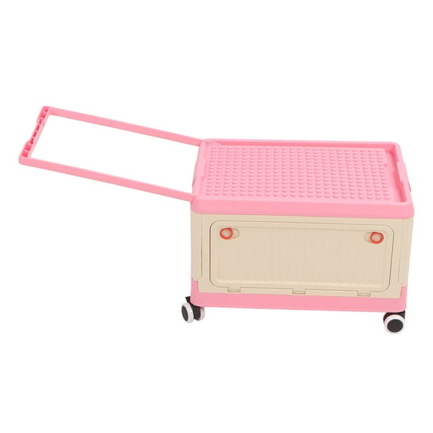 Caja De Almacenamiento De Juguetes Con Tapa Y Ruedas, Organizadores De Juguetes Plegables Para Niños, Caja De Juguetes Grande, Cofre De Almacenamiento Para Guardería, Sala De