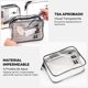 thumbnail image 3 of Cosmetiquera Transparente PVC para Maquillaje, 3 Pack Bolsa Transparente de Viaje, Neceser Impermeable para Viaje Avion, Neceser Maquillaje Portátil para Liquidos Bolsas de Aseo para Hombres y Mujeres, 3 of 4