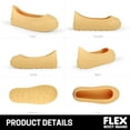 thumbnail image 4 of FLEX BOOT GUARD Compatible with UGG Boot, Waterproof Silicone Rubber Shoe Covers, Reusable Upgraded Overshoes, Non-Slip Washable for Women, Men (L (Men 9-11), Light Yellow), 4 of 7