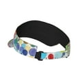 thumbnail image 3 of Bingfone Adjustable Empty Top Sun Visor For Women And Men-Colorful Watercolor Dots, 3 of 8