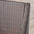 thumbnail image 3 of Priscilla Outdoor 5 Piece Acacia Wood and Wicker Dining Set with Cushions, Teak, Multibrown, Beige, 3 of 4
