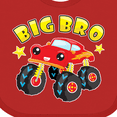 thumbnail image 4 of Inktastic Monster Truck Big Bro Boys Baby Bib, 4 of 4