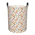 thumbnail image 6 of Lsque Retro Floral pattern Laundry Hamper Basket, Tall Woven Rope Hamper Basket for Clothes, Lightweight Storage Basket, Collapsible Waterproof-Small, 6 of 8