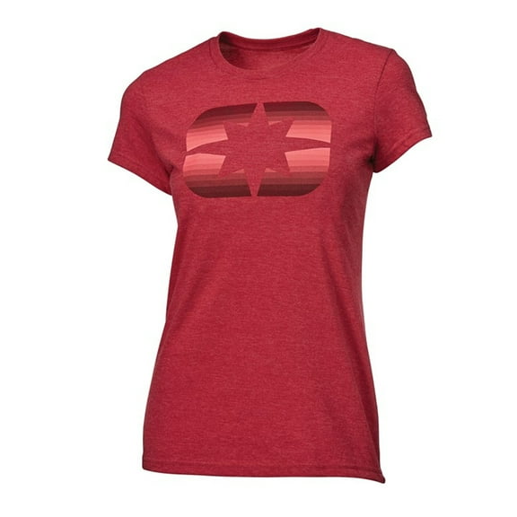 Polaris Red Womens Icon Tee Short Sleeve Fitted Lightweight Crew Neck Casual - X-Large 286159709