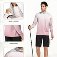 thumbnail image 5 of Men's UPF 50+ Gradient Fishing Hoodie – Long Sleeve Sun Shirt with Mask & Thumbholes, Cooling Rash Guard for Hiking/Swimming, Lightweight Quick-Dry Shirt, 5 of 7