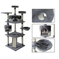 thumbnail image 6 of Confote 74in Multi-Level Cat Trees with Sisal-Covered Scratching Posts, Plush Perches and Condo for Kittens, Cats and Pets, 6 of 10