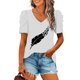 thumbnail image 2 of Blusas de Manga Corta para las Mujeres, Blusa de Camiseta Suelta Casual Hecha de Tela Cómoda para Todo el Uso Diario de Temporada, Blusas para las Mujeres Casual, 2 of 8