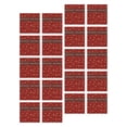 thumbnail image 3 of 20 piezas de papel de regalo para ramos de flores, accesorios para envolver regalos tradicionales Copo de nieve rojo, 3 of 9