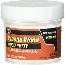 DAP Plastic Wood Putty - Finish, Paintable Wood Filler - 1 Pack, 3.7 Oz, White