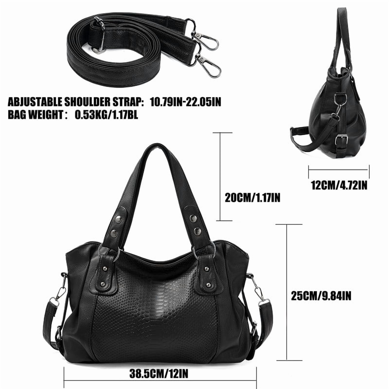 GAEKEAO Women’s Satchel Handbag Spacious Shoulder Purse with Detachable Strap