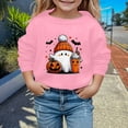 thumbnail image 2 of Chandail de Mode pour Filles, Halloween, Mignon, Imprimé, Col Rond, Manches Longues, Sans Capuche, Haut Décontracté pour Enfants, 2 of 4