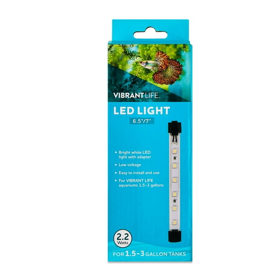 Vibrant Life LED Light, 6.5"/7", for 1.5-3 Gallon Tanks