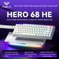 thumbnail image 4 of Shining Hero68 HE 68-Key RGB Gaming Keyboard - Magnetic Switches, 8K Response, Lixiang Glass Light Box, USB-Powered, Compact for PC & Office, 4 of 9