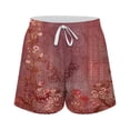 thumbnail image 4 of uublik Short Shorts for Women with Pockets Drawstring Super Soft Sport Shorts Red, 4 of 4