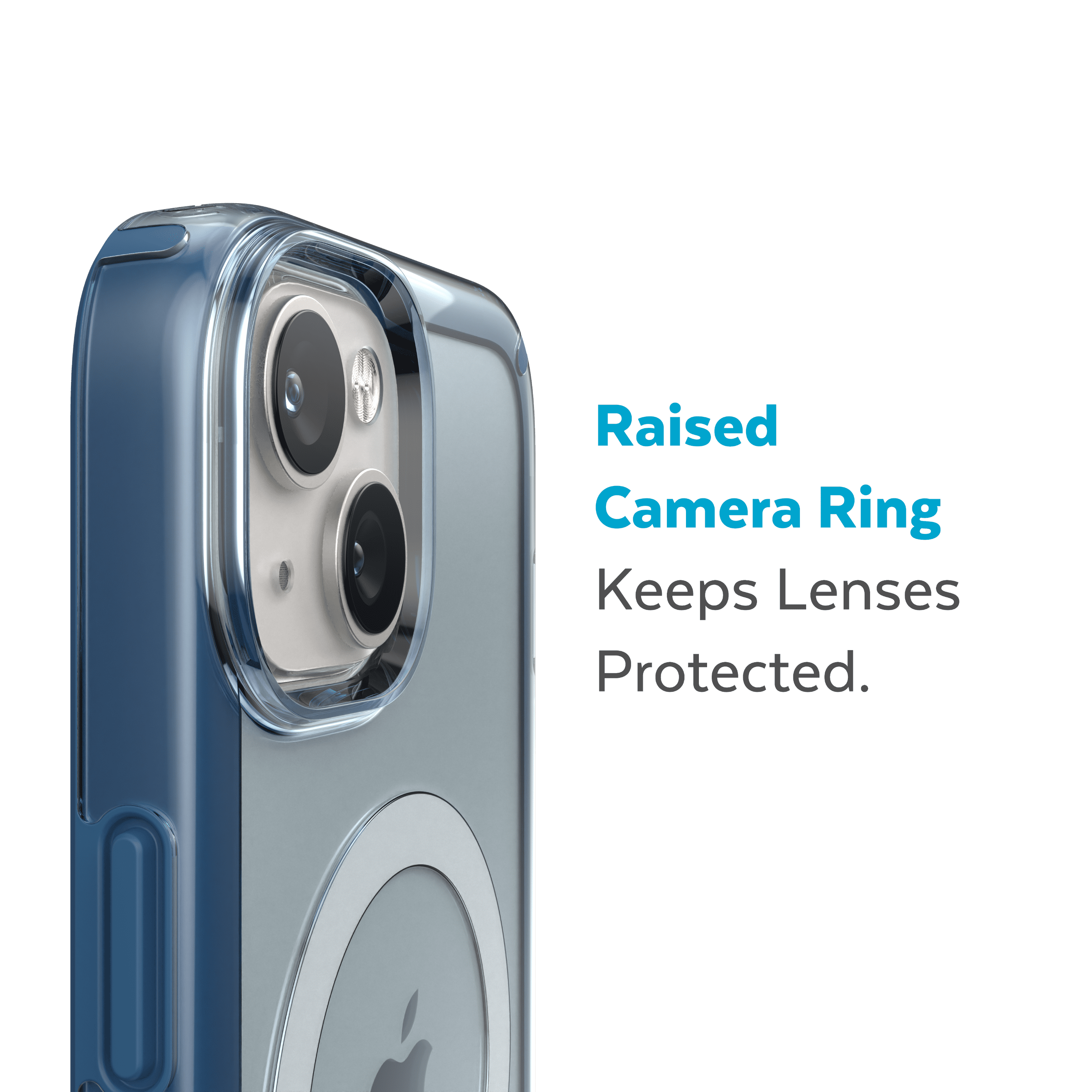 Speck iPhone 14 Plus GemShell with MagSafe Case in Glass Navy and Winter Navy