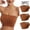 Brown, variant on LYEAA Push up Bras for Women Wireless Seamless Pack of 3 Plus Size Padded Strapless Stretch Bandeau No Wire Solid Invisible Support Non-Slip Breathable Comfortable Soft Sleeping Everyday Bra Beige M
