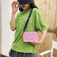 thumbnail image 5 of Coffee Bolso cruzado transparente para mujer, Color caramelo, letras, moda de verano, Mini bolsas de mensajero de hombro, bolso pequeño de gelatina de Pvc, 5 of 5