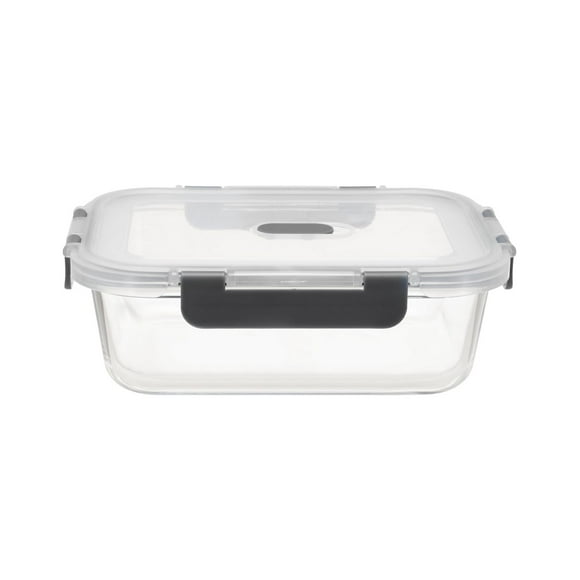 MS RECTANGLE GLASS CONTAINER 1050ML, Volume - 1050ml