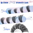 thumbnail image 2 of Extensiones de pestañas Yaiseiko Fluffy Lash Clusters 300D 12-25 mm, 2 of 7