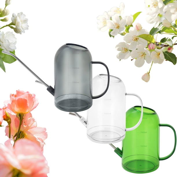Xihbxyly Regadera de Acero Inoxidable, Olla de Gran Capacidad de 2 L, Pico Largo para Riego Preciso, Cabezal Rociador Extraíble, Uso Versátil En Jardín, Plantas de Interior y Exterior, Diseño de Meta