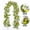185cm/6ft-A, variant on Easter Spring Floral Garland, 6.56ft Flexible Hanging Vine Decor, with Pastel Eggs & Ferns, Colorful Artificial Flower Garland for Arch, Porch, Doorway, Mantel & Holiday Party Decoration