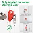 thumbnail image 6 of DOMETOUR 2PCS Portable Travel Door Lock for Hotel Rooms Apartment, Hotel Door Lock Door Safety Locks, 6 of 8