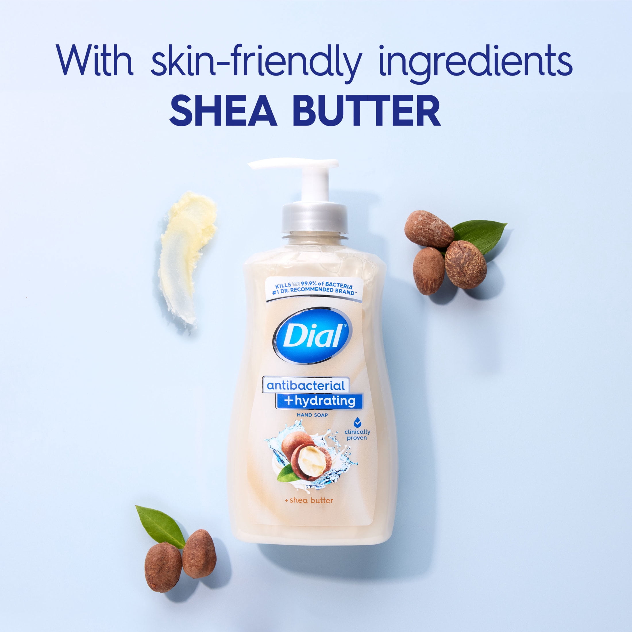 Dial Antibacterial + Hydrating Shea Butter Liquid Hand Soap, 11 oz