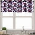 thumbnail image 3 of Ambesonne Modern Valance & Curtain, Fractal Grid Vibrant, 55"x30", Multicolor, 3 of 6