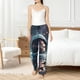 thumbnail image 4 of Balery Astronaut Helmet Reflections Pantalones de pijama para mujer, pijamas ultraligeros, pantalones de estar por casa-X-Large, 4 of 6