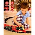 thumbnail image 3 of Vanmor Electric Train Toy Set- Train Toys for Boys with Smokes, Lights and Sound, Toy Train with Steam Locomotive, Train Carriages and Tracks, Toddler Model Trains for 3 4 5 6 7 8+ Years Old, 3 of 9