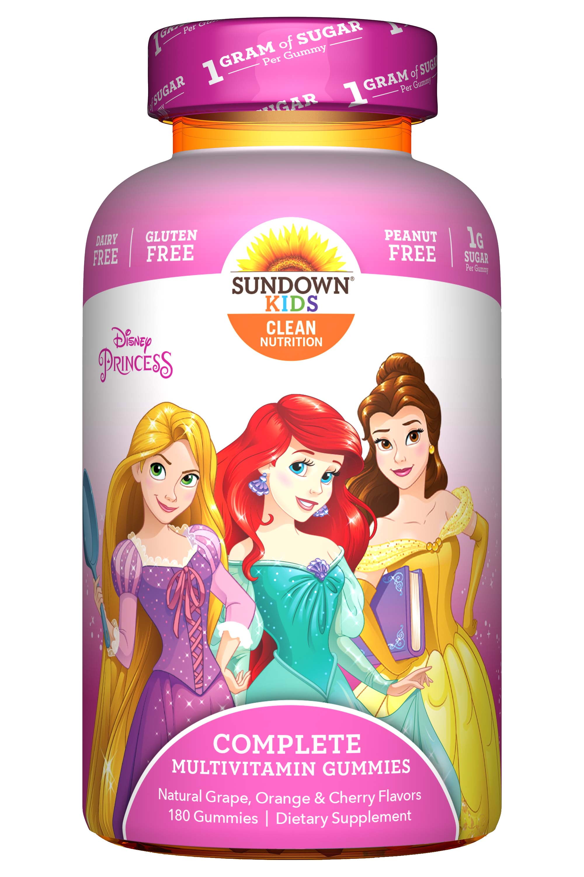 Sundown® Kids Disney Princess Complete Multivitamin, 180 Gummies