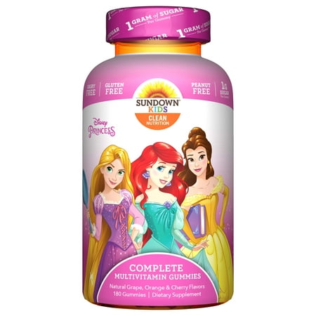 Sundown® Kids Disney Princess Complete Multivitamin, 180 Gummies