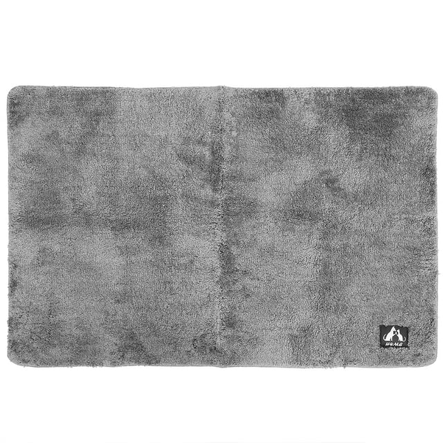 Alfombra suave para puerta, antideslizante, absorbente, alfombra para mesita de noche, alfombra para el hogar, baño, dormitorio, gris, 80x120cm