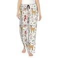 thumbnail image 1 of Balery Cute Little Animals Pantalones de pijama para mujer, pijamas ultraligeros, pantalones de estar por casa-Small, 1 of 6