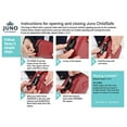 thumbnail image 4 of JUNO ChildSafe Bag • Child-Proof Bag with Locking Zipper - NO Key or Code Needed! • Keep Children Safe from Medications, Cosmetics, Sunscreen, Gum, etc. (Mezzo, Gold), 4 of 4