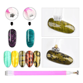 thumbnail image 5 of 14 Pzs Kit De Pinceles Para Uñas Imán 3d Acrilico Manicura Belug, Multicolor, 5 of 5