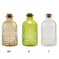 thumbnail image 7 of TINKER Glass Bottles,Vintage Design Embossed Glass Bottle with Cork Lid,Tabletop Vase Aromatherapy Bottle Home Decoration, 7 of 7