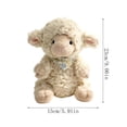 thumbnail image 3 of Stuffed Lamb Plush Sheep Stuffed Animal Soft Colorful Stuffed Toys for Animal Lovers Nursery Decor Gifting, 3 of 7