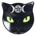 thumbnail image 3 of Ebros Wicca Black Cat Face Triple Moon Goddess Cork Backed Ceramic Coasters 4pcs, 3 of 6