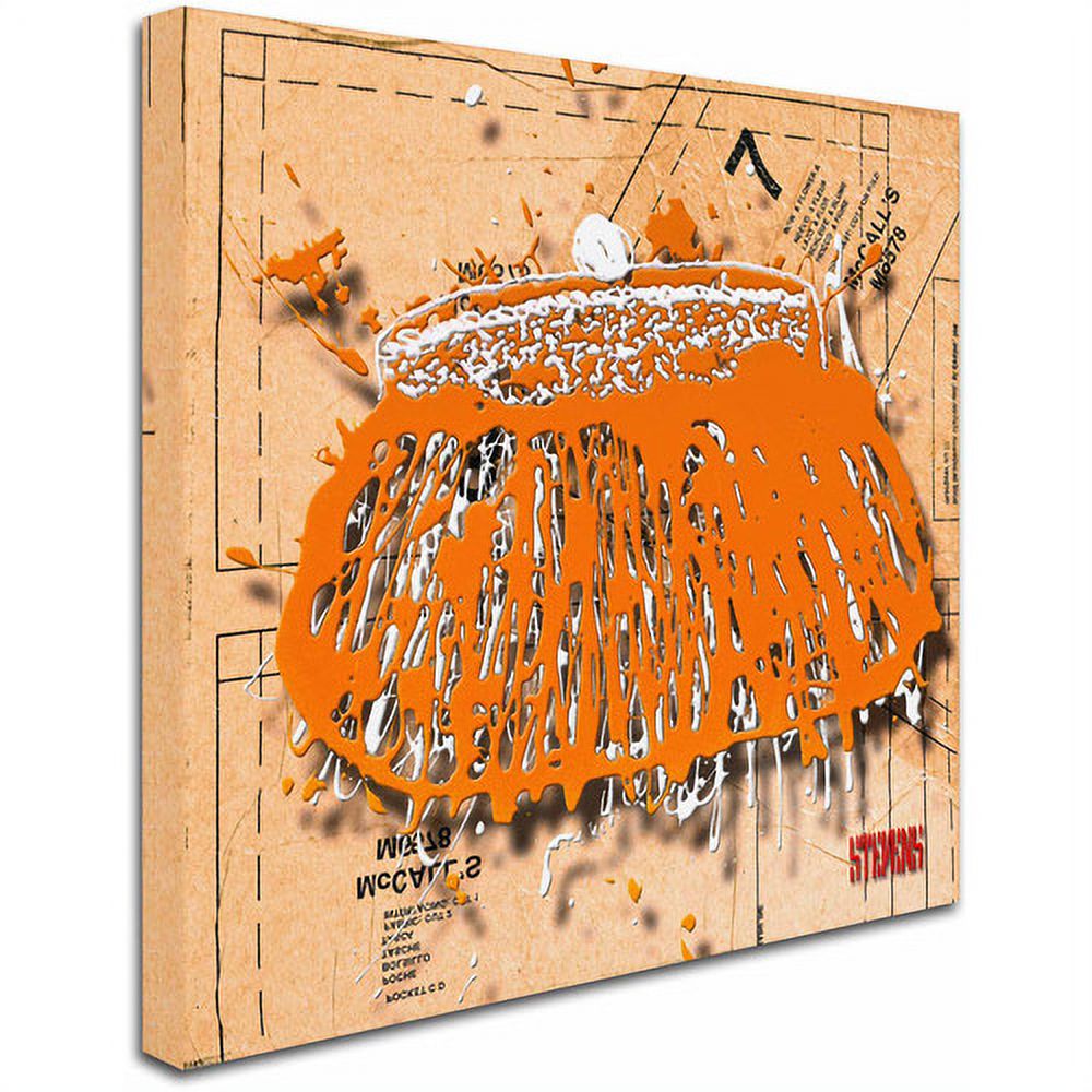 Trademark Fine Art "Snap Purse Orange" Canvas Art by Roderick Stevens